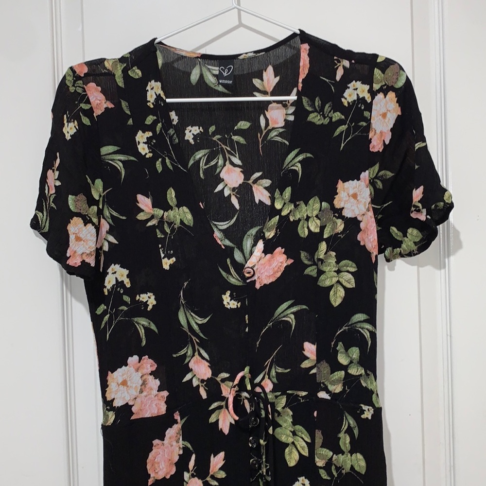 Windsor long black dress